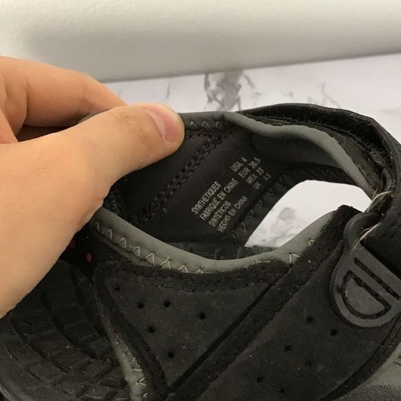 State Street Women’s Black Open Toe Sandals size 4 - Picture 2 of 5